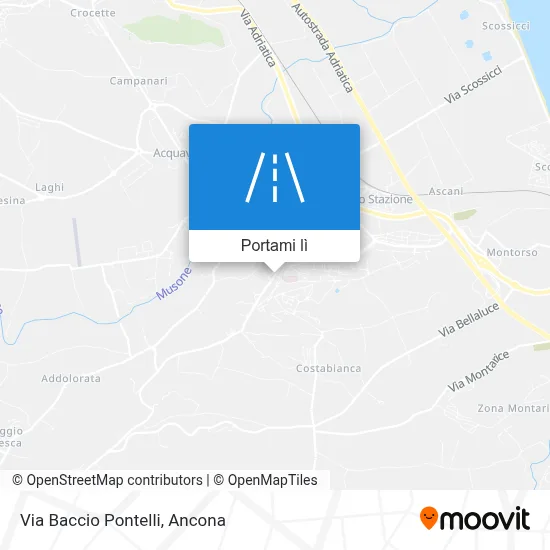Mappa Via Baccio Pontelli