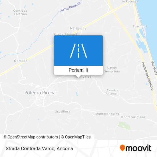 Mappa Strada Contrada Varco