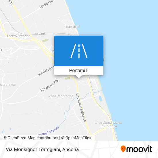 Mappa Via Monsignor Torregiani