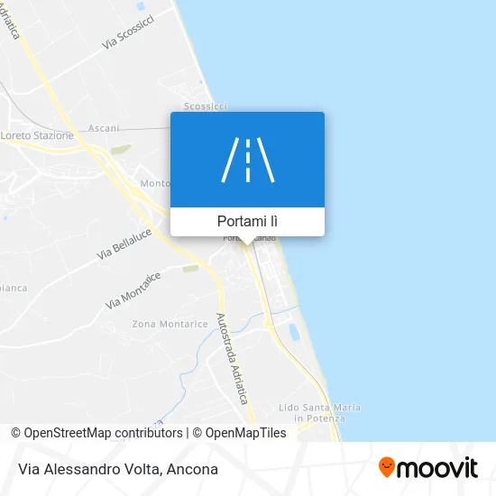 Mappa Via Alessandro Volta