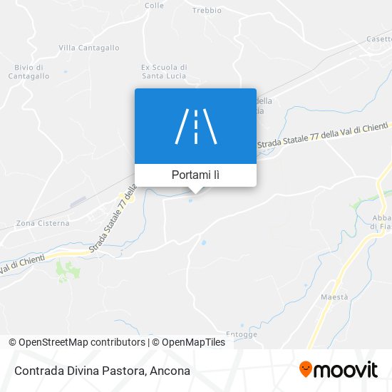 Mappa Contrada Divina Pastora