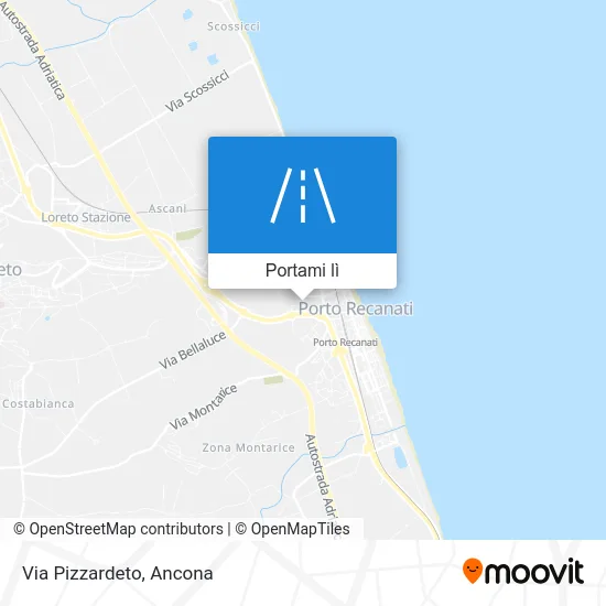 Mappa Via Pizzardeto