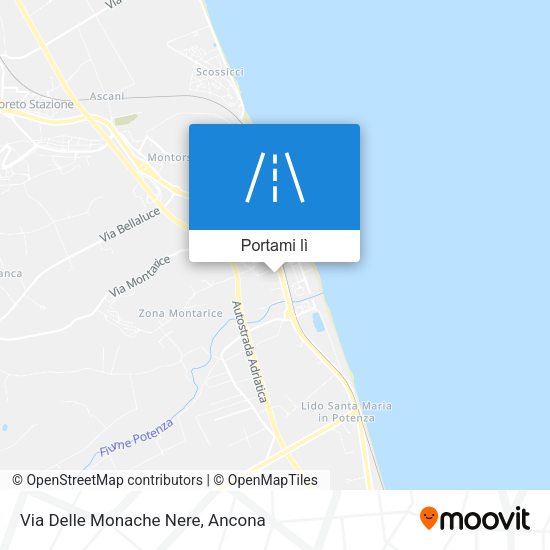 Mappa Via Delle Monache Nere
