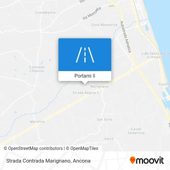 Mappa Strada Contrada Marignano