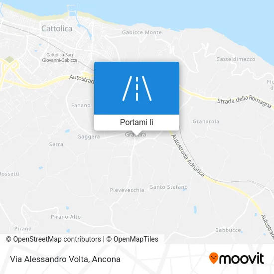 Mappa Via Alessandro Volta