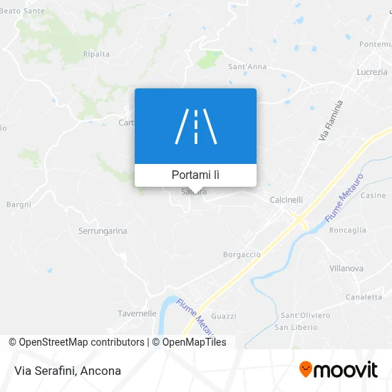 Mappa Via Serafini