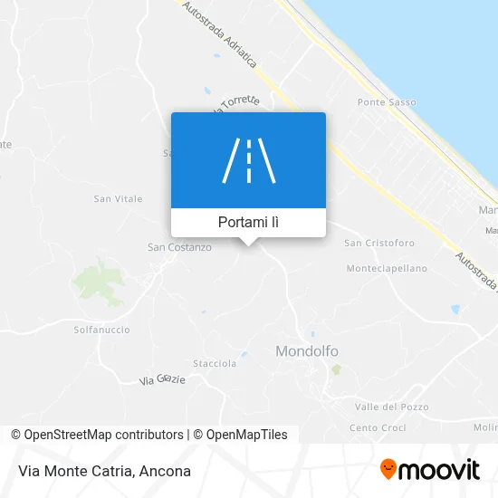 Mappa Via Monte Catria