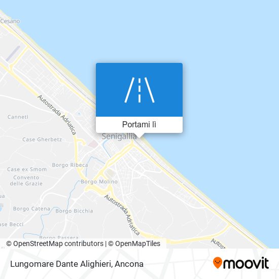 Mappa Lungomare Dante Alighieri