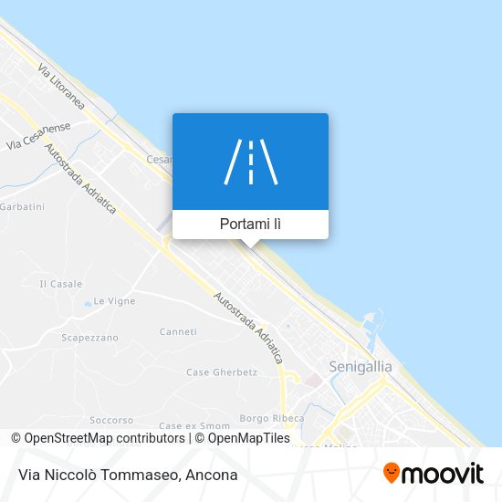 Mappa Via Niccolò Tommaseo
