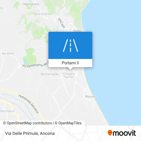 Mappa Via Delle Primule