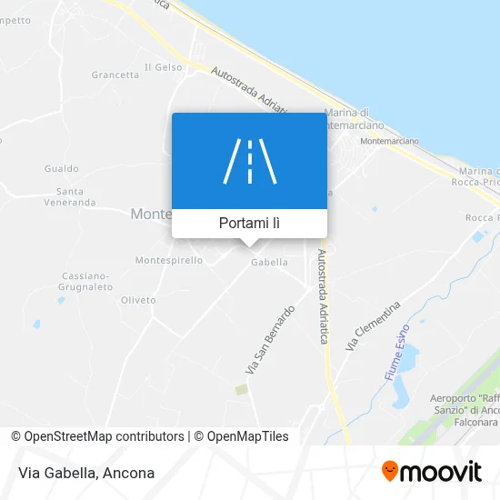 Mappa Via Gabella