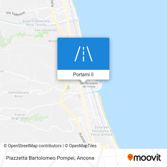 Mappa Piazzetta Bartolomeo Pompei
