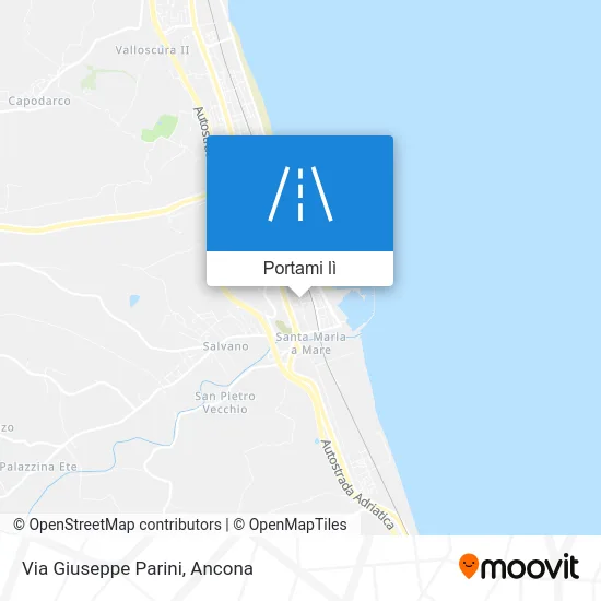 Mappa Via Giuseppe Parini