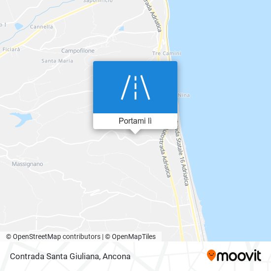 Mappa Contrada Santa Giuliana