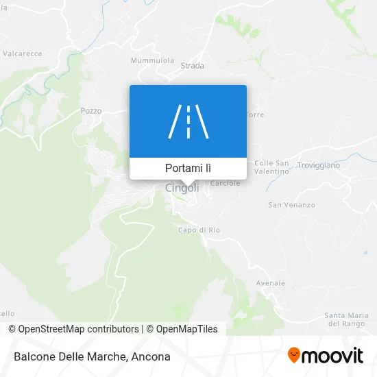Mappa Balcone Delle Marche