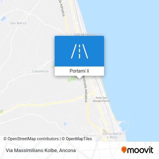Mappa Via Massimiliano Kolbe