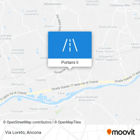 Mappa Via Loreto
