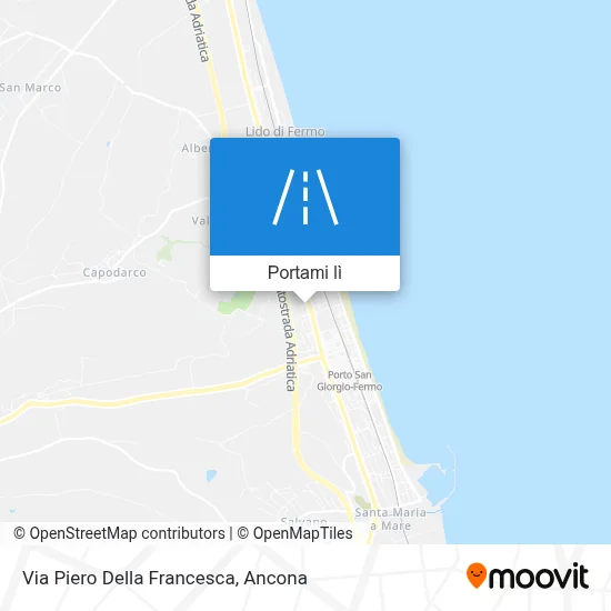 Mappa Via Piero Della Francesca