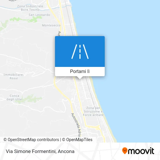 Mappa Via Simone Formentini