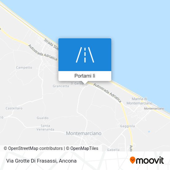 Mappa Via Grotte Di Frasassi