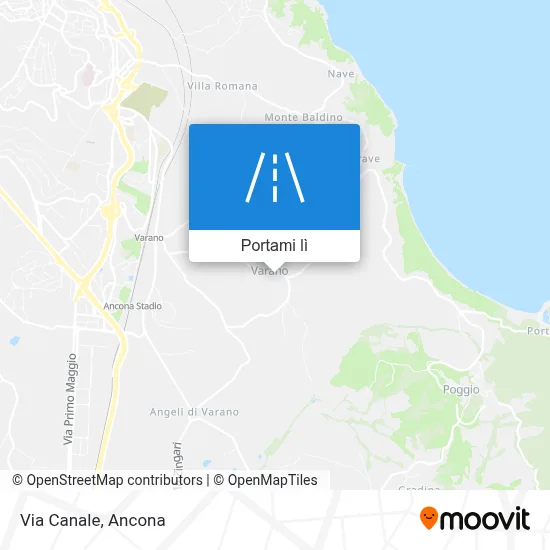 Mappa Via Canale