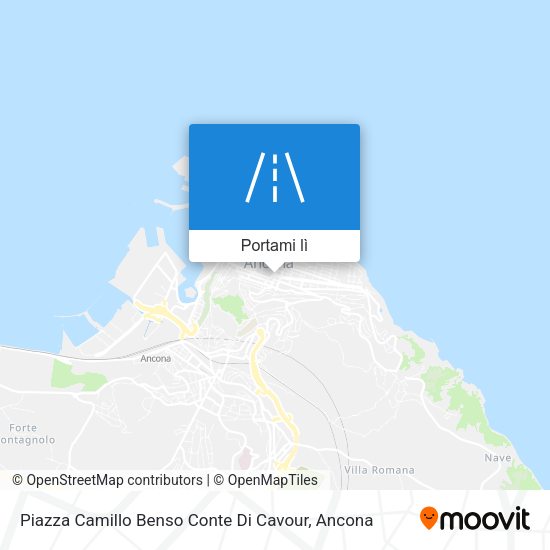 Mappa Piazza Camillo Benso Conte Di Cavour