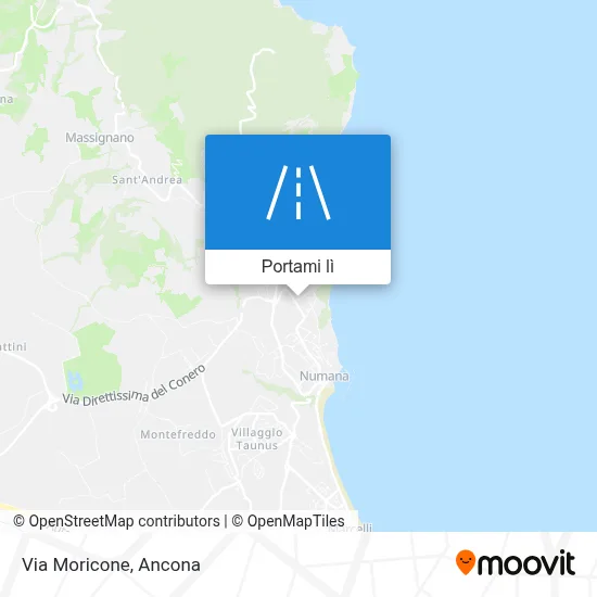 Mappa Via Moricone