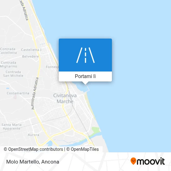 Mappa Molo Martello