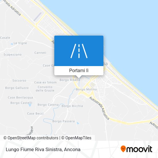 Mappa Lungo Fiume Riva Sinistra