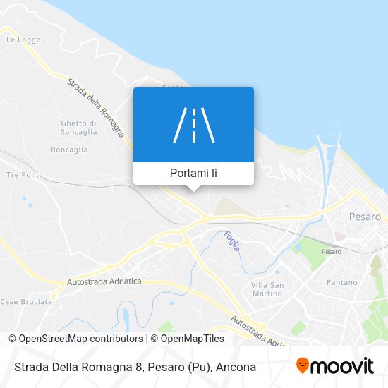 Mappa Strada Della Romagna 8, Pesaro (Pu)