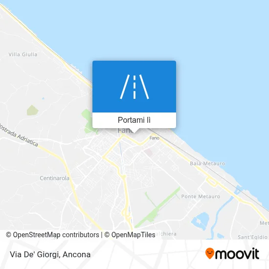 Mappa Via De' Giorgi