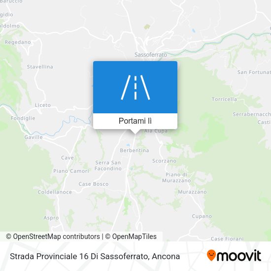 Mappa Strada Provinciale 16 Di Sassoferrato