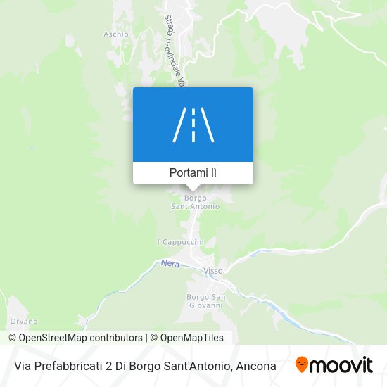 Mappa Via Prefabbricati 2 Di Borgo Sant'Antonio
