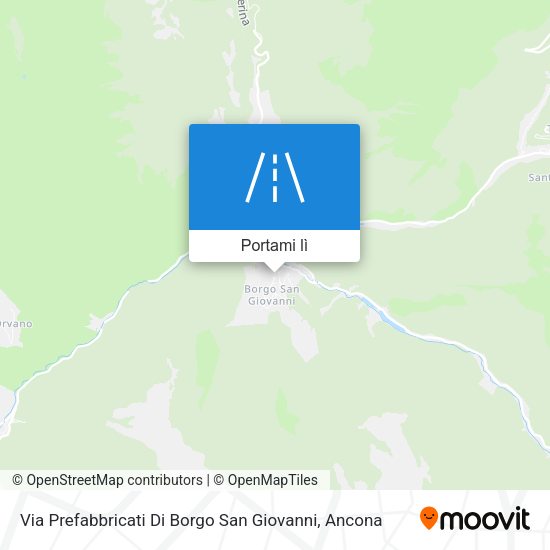 Mappa Via Prefabbricati Di Borgo San Giovanni