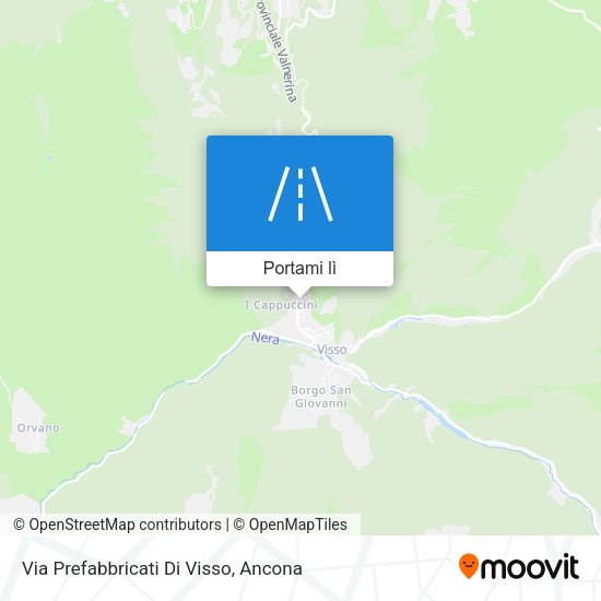 Mappa Via Prefabbricati Di Visso