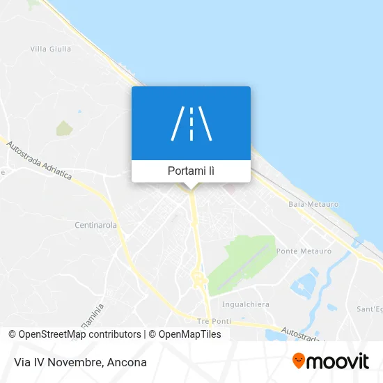 Mappa Via IV Novembre