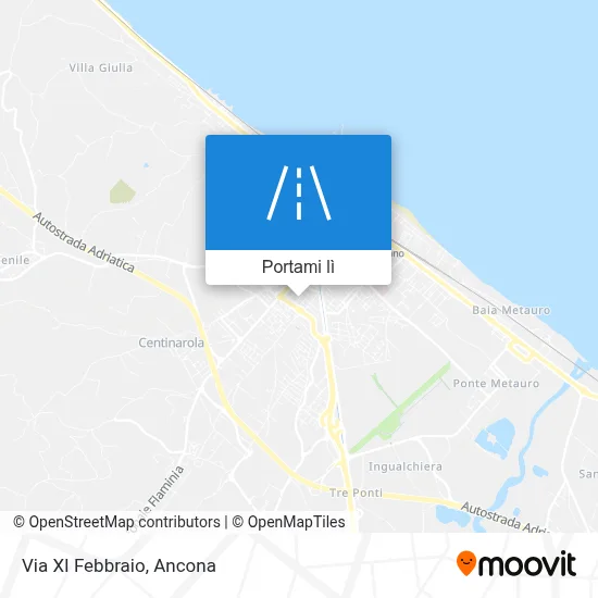 Mappa Via XI Febbraio