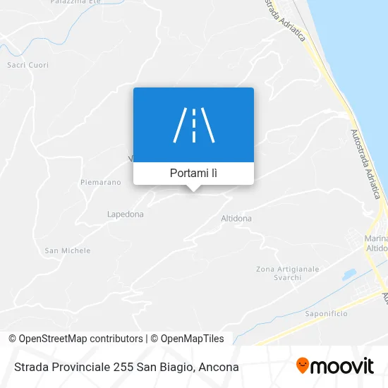 Mappa Strada Provinciale 255 San Biagio