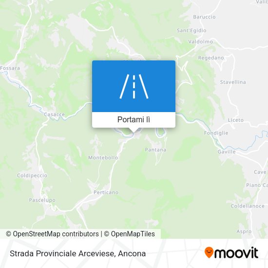 Mappa Strada Provinciale Arceviese