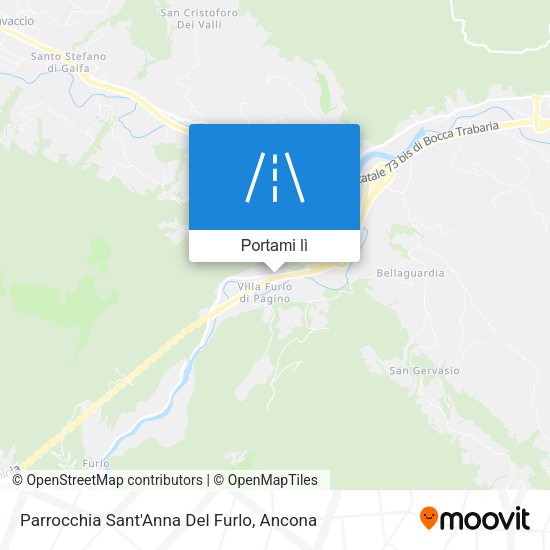 Mappa Parrocchia Sant'Anna Del Furlo