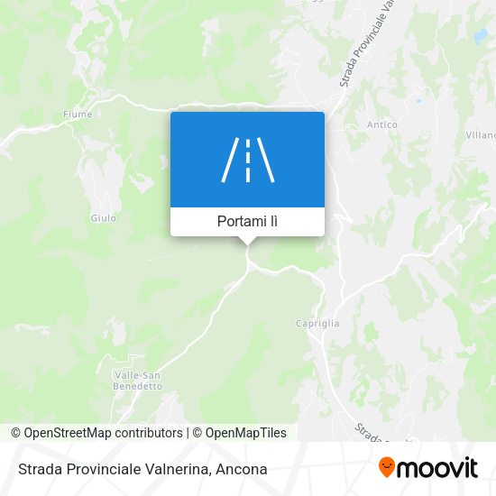 Mappa Strada Provinciale Valnerina