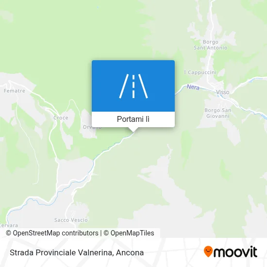 Mappa Strada Provinciale Valnerina