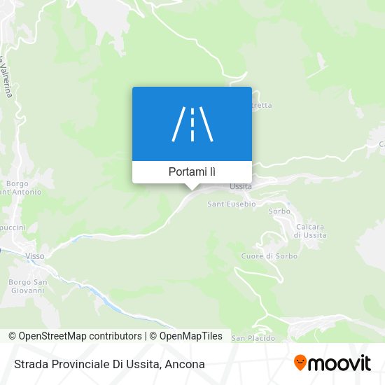 Mappa Strada Provinciale Di Ussita