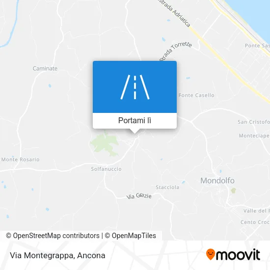 Mappa Via Montegrappa