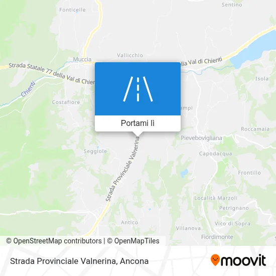 Mappa Strada Provinciale Valnerina