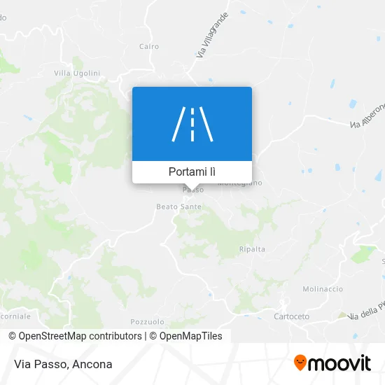 Mappa Via Passo
