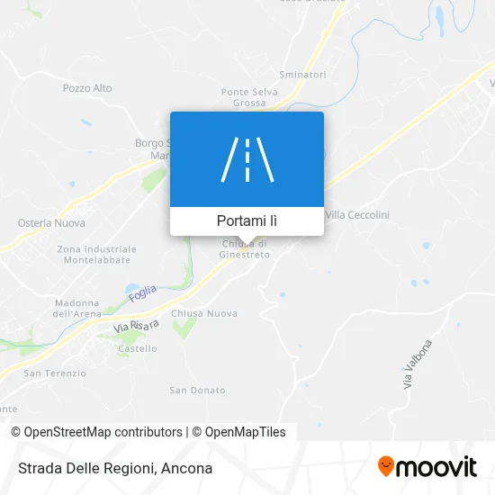 Mappa Strada Delle Regioni
