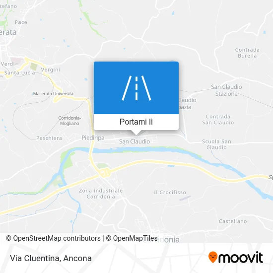 Mappa Via Cluentina