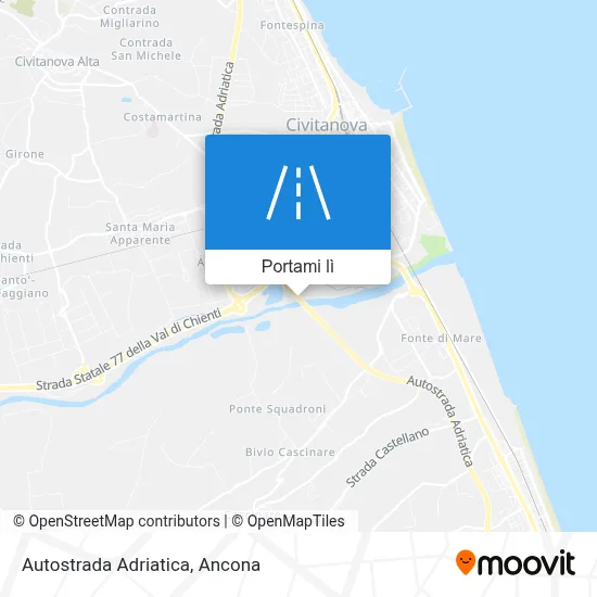 Mappa Autostrada Adriatica