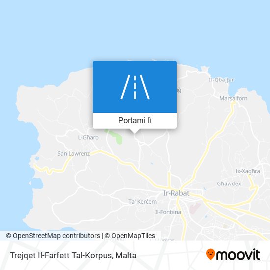 Mappa Trejqet Il-Farfett Tal-Korpus